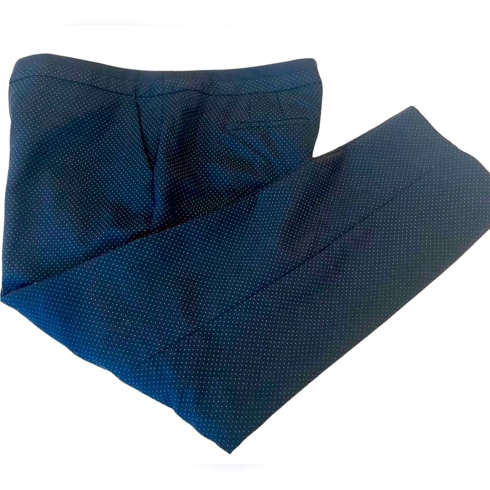 Talbots Polka Dots Wool Blend Fully Lined Pants Black 16P